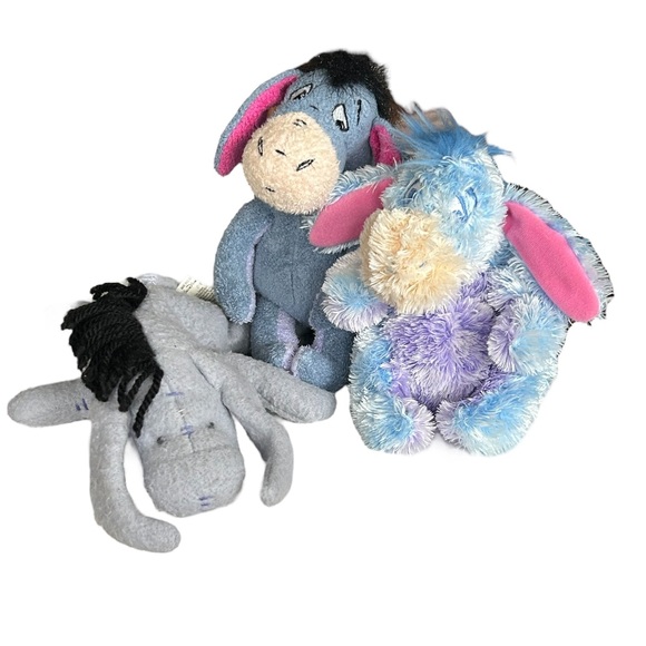 Eeyore 6” set of 3 Plush‎ Disney Stuffy - Picture 1 of 13